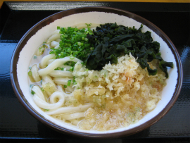 さか枝うどん｜かけ(中)￥240