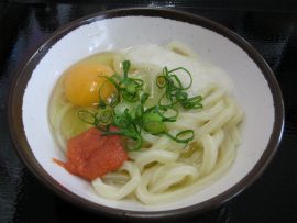 さか枝うどん　春日店｜釜バターとろろ明太うどん(小)￥520