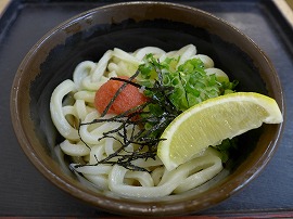 こんぴらや｜釜明太うどん（小）￥410