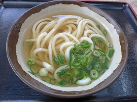 池上製麺所｜かけうどん(小)\195