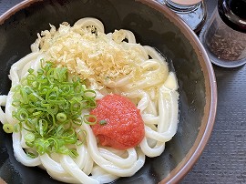 釜バターめんたいうどん(小)\500